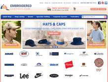 Tablet Screenshot of embroideredclothes.com